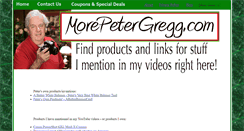 Desktop Screenshot of morepetergregg.com